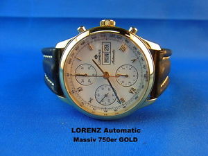 LORENZ Chronograph Automatico Massiccio 750er ORO