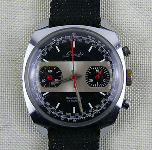 Lorando Chronograph Armbanduhr selten Wristwatch rare (U1126)