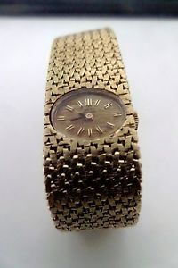 Lucien Piccard Swiss 14 K Gold Ladies Wristwatch