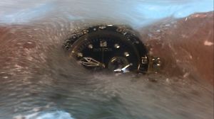 Mens Invicta Pro Diver Scuba 18 Karat Gold Plated Chronograph Swiss Parts Watch