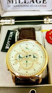 Millage Retrograde Elite Collection - RGWRGBR Genuine Coroco Calf Leather NIB