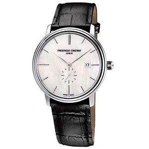 Frederique Constant 345MPW5S6 Men's Slimline Classic MOP Dial Black Strap Automa