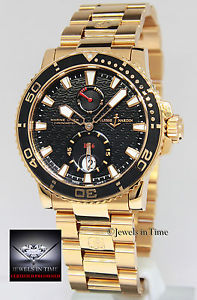 Ulysse Nardin Maxi Marine Chronometer 18k Rose Gold Mens Watch Box/Papers 266-33