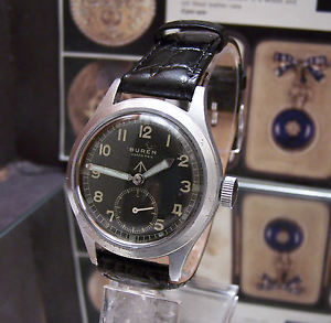 V RARE 44-45 VINTAGE BUREN GRAND PRIX WWW MILITARY ARMY WRIST WATCH SERVICED