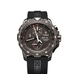 Victorinox Swiss Army 241530 Alpanach Mens Watch - Black Dial Stainless Steel Ca