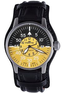 Fortis 595.11.14 L.01 Flieger Cockpit Yellow Automatic Swiss mvmnt ETA 2824-2