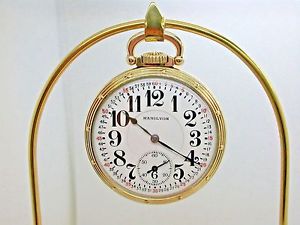 VINTAGE HAMILTON 16 SIZE POCKET WATCH MODEL 950 MADE IN 1919 1B