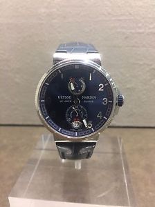 Ulysse Nardin Marine Chronometer Blue Dial Mens Watch 1183-126-63