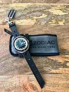 ZODIAC SUPER SEA WOLF ZO9501 BLACK SWISS MADE AUTOMATIC DIVE WATCH NEW