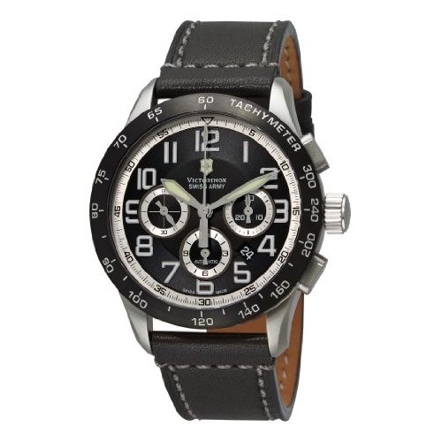 Victorinox Swiss Army Men's 241447 AirBoss Mach 6 Mechanical Black Chronograph D