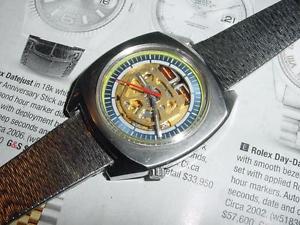 Vintage BULOVA / ACCUTRON Factory Skeleton Spaceview NO 1970 [New Old Stock]