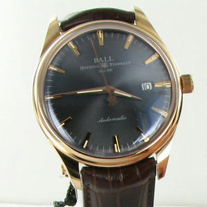 Ball Trainmaster 120 Years 18K Pink Gold Automatic Watch NM2888D-PG-LJGYGO $6999