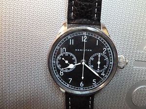 CHRONOGRAPH ONE BUTTON HAMILTON 23 PILOT WATCH WAR TIME ISSUE