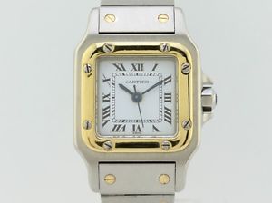 Cartier Santos Automatic Steel-Gold Lady