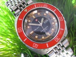VINTAGE FELCA SEASCOPER III DIVER STEEL AUTO