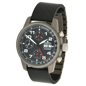 Aristo Unisex Wristwatch Automatic Chronograph Titanium Carbon Sapphire 5H99