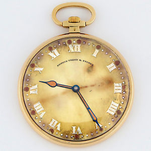 Touchon Ultra-Thin 18K Solid Gold EXTRA Top Grade Pocket Watch 19j 7adj 42-43mm
