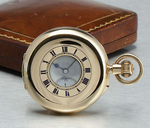 52,5 minute carousel (tourbillion) 18k gold Chronometer pocket watch Rotherhams
