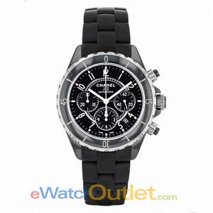 Chanel J-12 Chronograph 41mm Rubber Strap H0940