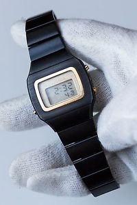 Vintage Microma Black/Gold LCD Watch, BLADE RUNNER style
