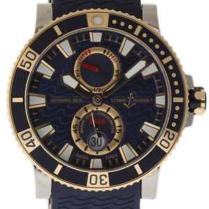 Ulysse Nardin New Maxi Marine Diver 265-90-3/93 Titanium Box/Paper/Warranty #UN6