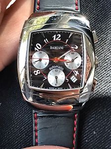 DAMIANI Mens Watch Ego Chronograph AUTOMATIC 100%Authentic Used 37MM S.Steel