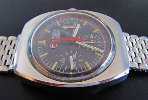 Vintage 1970s Roamer Stingray 3 Register Chronograph Valjoux 72 Ref 726-9120-602