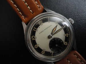 Vintage Girard Perregaux Sea Hawk Watch Bulls Eye Calatrava 1940s Military style
