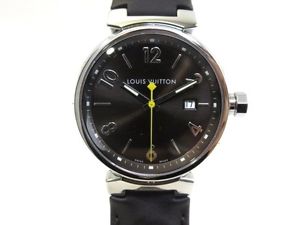Free Shipping Pre-owned LOUIS VUITTON Watch Tambour Quartz Q1111 413