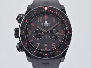 Free Shipping Pre-owned EDOX Iceman II 10304-37NR-GRO World Limited 203 Men's