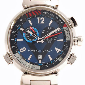 Free Shipping Pre-owned LOUIS VUITTON SS Tambour Regatta Quartz Q102D