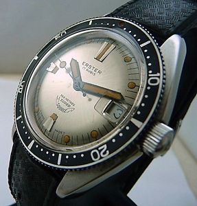 Very Rare Squale Erster SUPERMATIC 300 meters 30 Atmos Asymmetric TOP CONDITIONS
