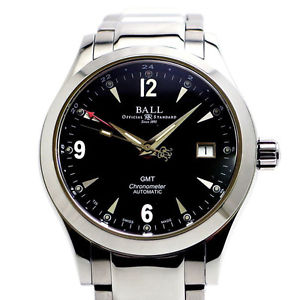 Auth BALL Engineer 2 Ohio GMT Ref. GM1032C Automatic SS Men's watch