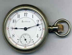 Highest grade 18 size model 3 Rockford Pocket Watch "17 R" two-tone gr. no. 40