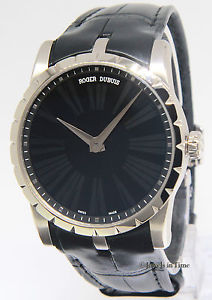 Roger Dubuis Excalibur 42 18k White Gold 42mm Onyx Dial Mens Watch NEW DBEX0350