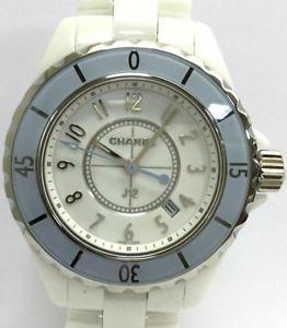 Free Shipping Pre-owned CHANEL J12 H4340 White Limited Quartz Women's Watch