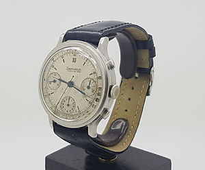 Very Rare Vintage 40MM S.Steel Eberhard & Co Chronograph Men Watch