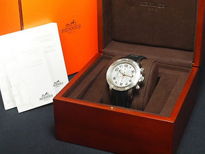 Hermes Clipper Chronograph Diver Watch Ref CP2.941 Titanium W/Box Excellent++