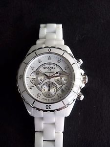Chanel J12 Ceramic Chronograph 41mm UNISEX Automatic Diamond H2009 FULL SET