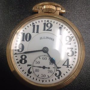 ILLINOIS Bunn Special  161A  Railroad Pocket Watch Rare