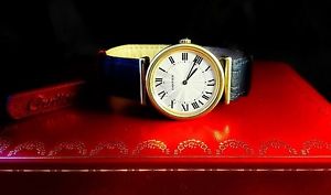 CARTIER VENDOME BIPLAN MECHANICAL MANUAL 18 KT SOLID YELLOW GOLD - NEW FULL SET