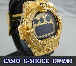 Fashion CASIO G-SHOCK Quartz Swarovski cubic zirconia DW6900 made in Japan