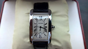 CARTIER TANK AMERICAN "MAN" AUTOMATIC WHITE GOLD 750 Ref 1741