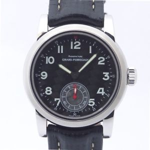 Auth GIRARD PERREGAUX Ferrari Automatic Men's Automatic SS&Leather 162439