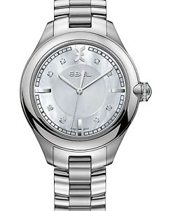 NEW EBEL Women's Swiss ONDE Diamond Stainless Steel Bracelet Watch 1216136