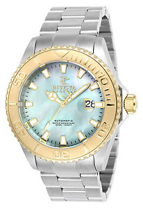 Invicta Pro Diver Mens Automatic 47mm Stainless Steel Case Platinum Dial - 24297