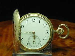 14kt 585 3 DECKEL GOLD SAVONETTE SPRUNGDECKEL TASCHENUHR