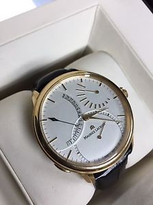 Huge Solid Rose Gold MAURICE LACROIX Masterpiece Calendrier Retrograde 46 mm !