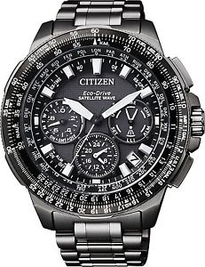 Citizen Mens CC9025-51E Promaster GPS F900 Satellite Wave Black Titanium watch.