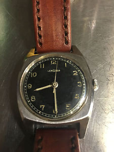 WW2 vintage Lemania Majetek Vojenske Spravy Czech Military Pilot watch